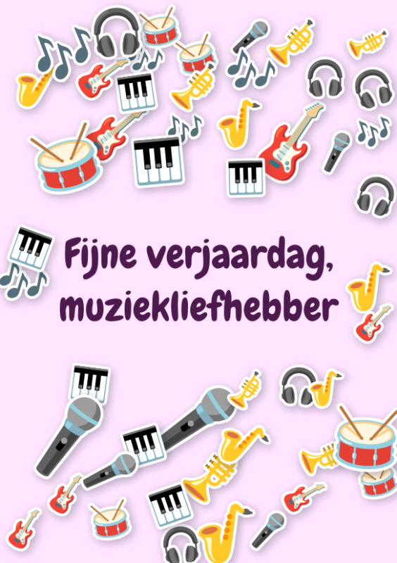 Fijne verjaardag, muziekliefhebber
