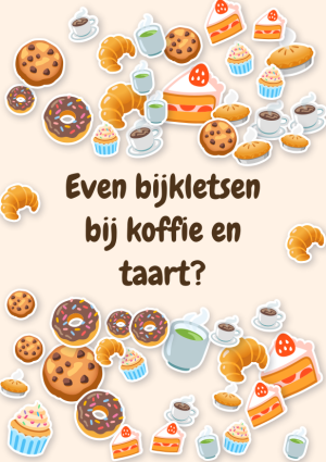 Even bijkletsen bij koffie en taart?