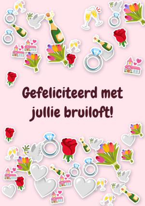 Gefeliciteerd met jullie bruiloft!