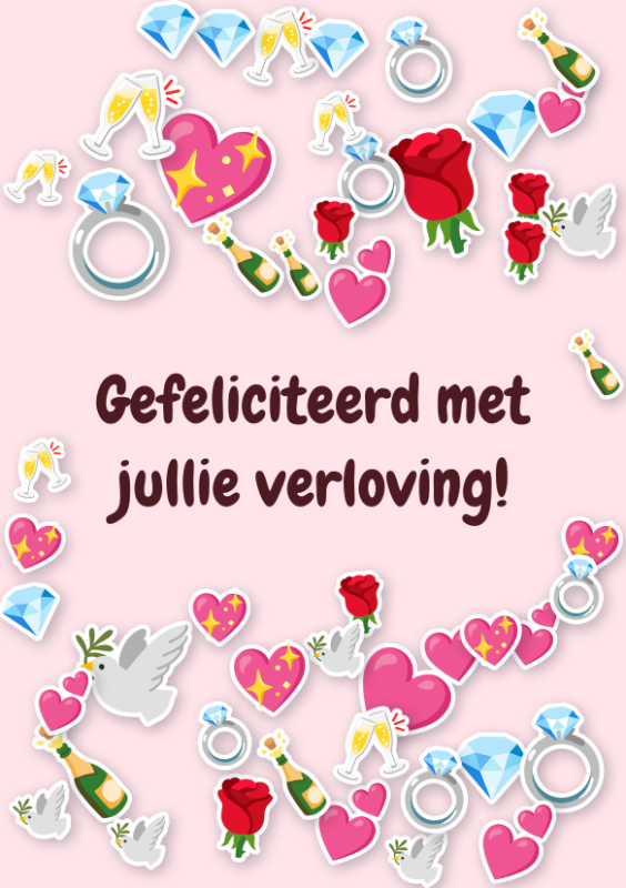 Gefeliciteerd met jullie verloving!