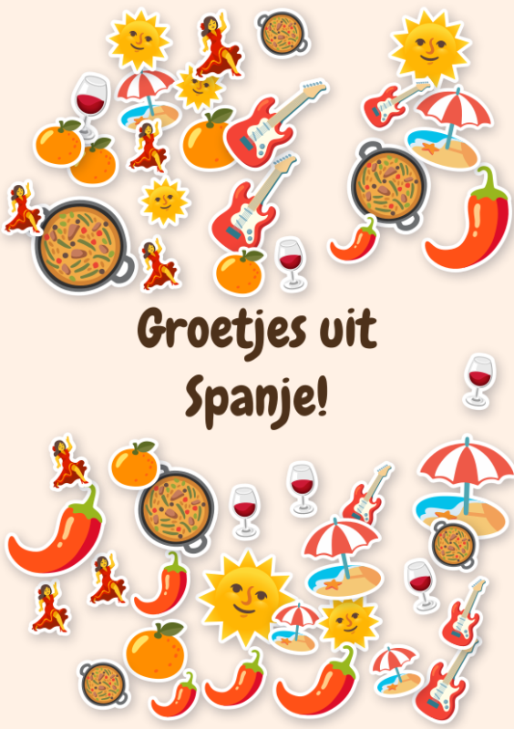 Groetjes uit Spanje!