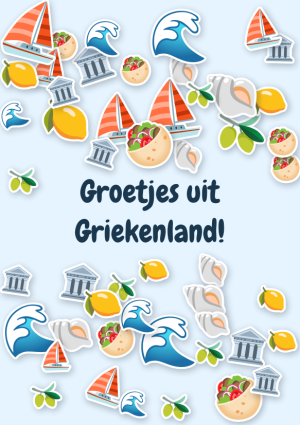 Groetjes uit Griekenland!