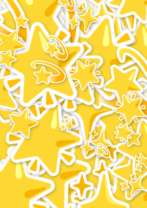 Emoji kaart vol sterren