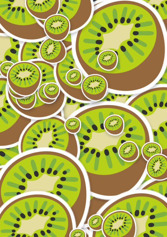 Emoji kaart vol kiwi’s
